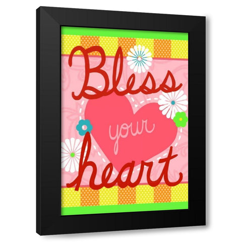Southern Sayings I Black Modern Wood Framed Art Print with Double Matting by Vess, June Erica