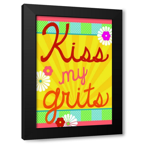 Southern Sayings II Black Modern Wood Framed Art Print with Double Matting by Vess, June Erica
