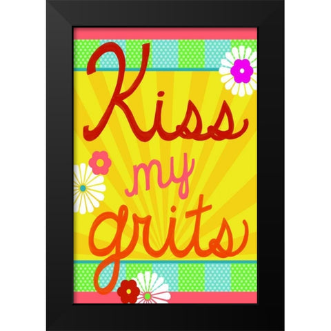 Southern Sayings II Black Modern Wood Framed Art Print by Vess, June Erica