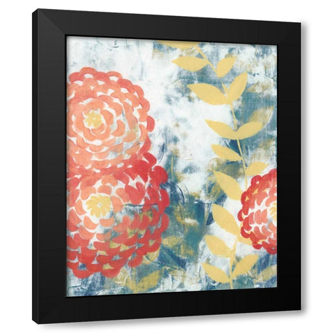 Spring Aria I Black Modern Wood Framed Art Print with Double Matting by Popp, Grace