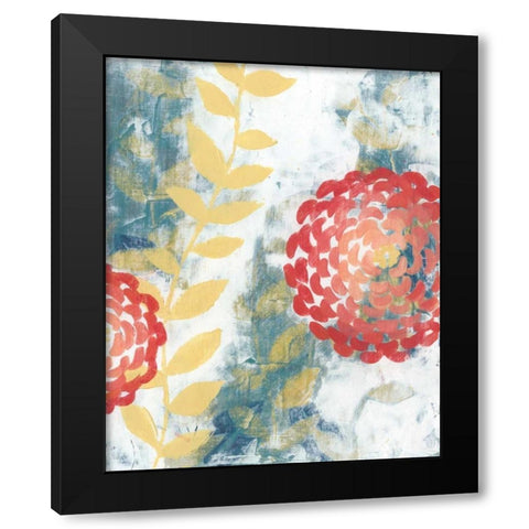 Spring Aria II Black Modern Wood Framed Art Print with Double Matting by Popp, Grace