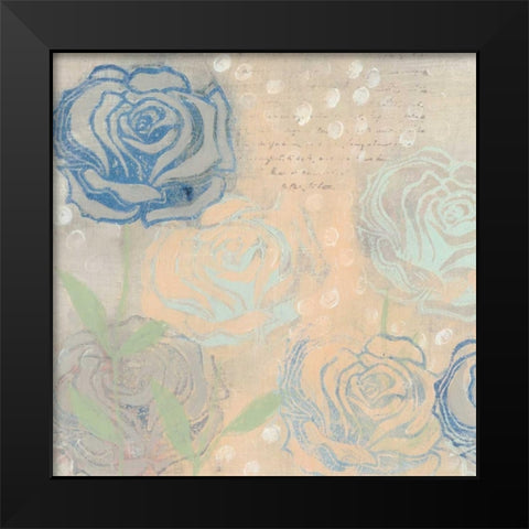 Rose Cache I Black Modern Wood Framed Art Print by Popp, Grace