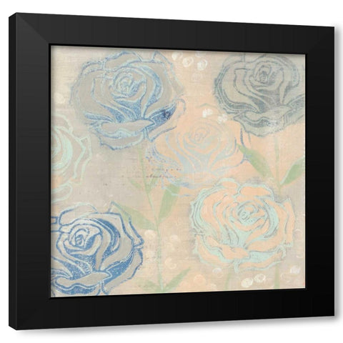 Rose Cache II Black Modern Wood Framed Art Print by Popp, Grace