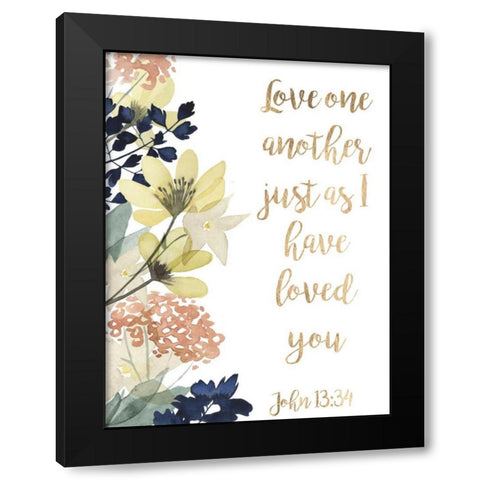 Divine Romance IV Black Modern Wood Framed Art Print with Double Matting by Studio W