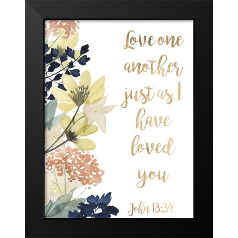 Divine Romance IV Black Modern Wood Framed Art Print by Studio W