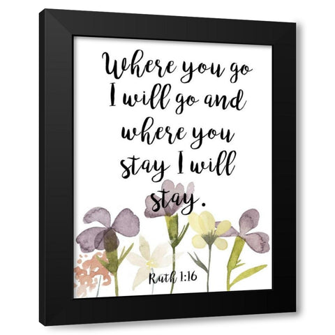 Divine Romance V Black Modern Wood Framed Art Print with Double Matting by Studio W