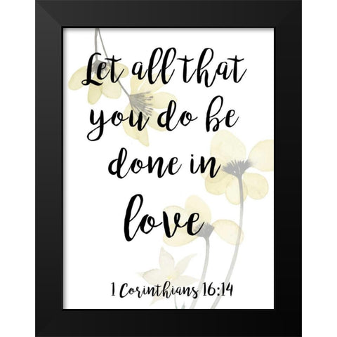 Divine Romance VI Black Modern Wood Framed Art Print by Studio W