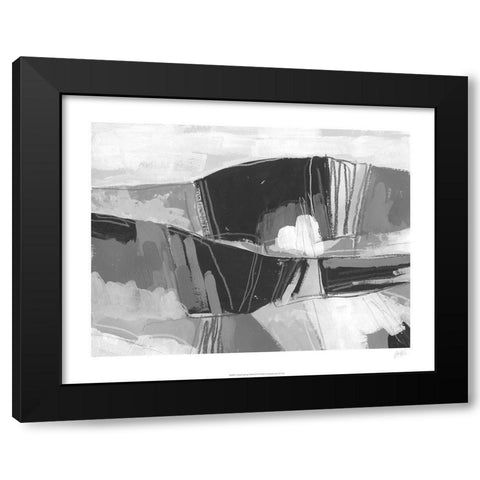 Neutral landscape Sketch I Black Modern Wood Framed Art Print by Vess, June Erica