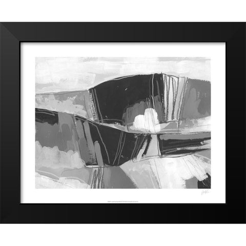 Neutral landscape Sketch I Black Modern Wood Framed Art Print by Vess, June Erica