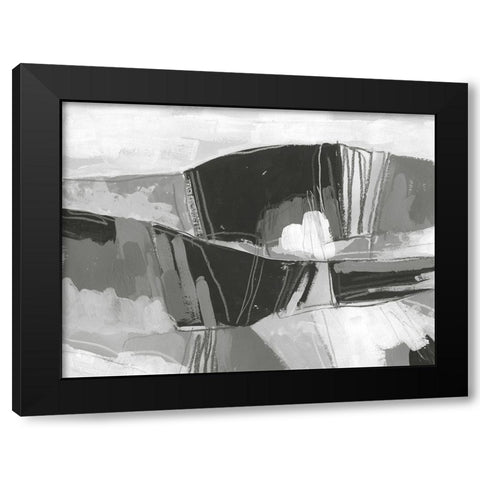 Neutral Landscape Sketch I Black Modern Wood Framed Art Print by Vess, June Erica