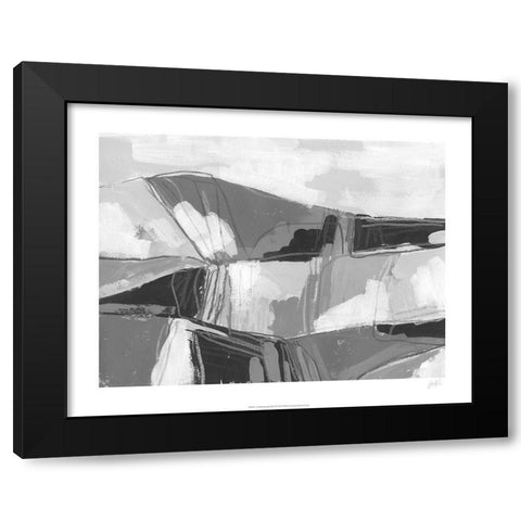 Neutral landscape Sketch II Black Modern Wood Framed Art Print by Vess, June Erica