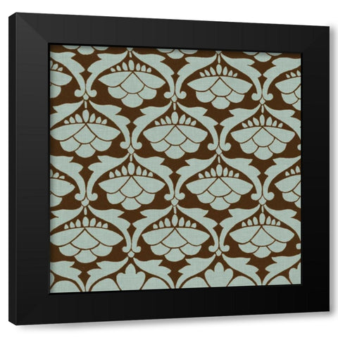 Spa and Sepia Tile IV Black Modern Wood Framed Art Print by Vision Studio