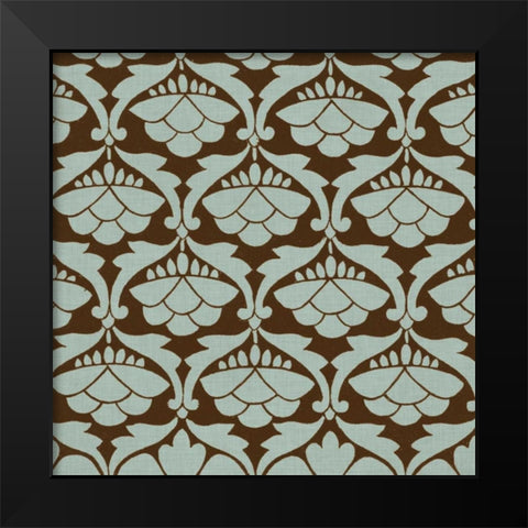 Spa and Sepia Tile IV Black Modern Wood Framed Art Print by Vision Studio