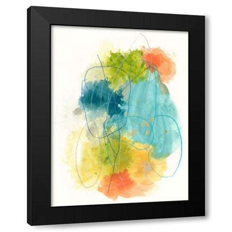 Chromatic Index I Black Modern Wood Framed Art Print by Vess, June Erica