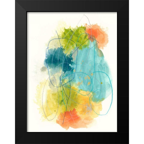 Chromatic Index I Black Modern Wood Framed Art Print by Vess, June Erica