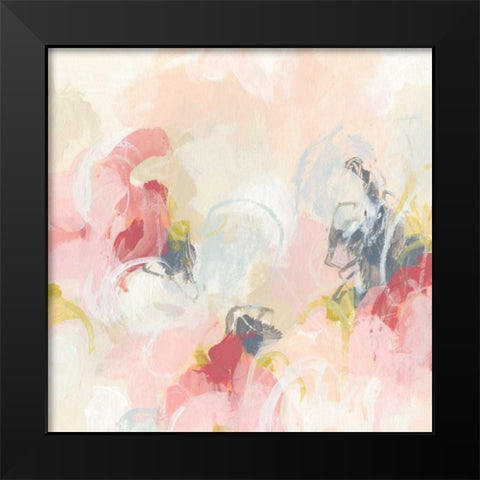 Cherry Blossom I Black Modern Wood Framed Art Print by Vess, June Erica