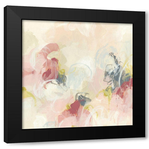 Cherry Blossom I Black Modern Wood Framed Art Print with Double Matting by Vess, June Erica