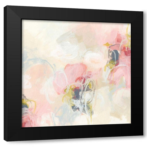 Cherry Blossom II Black Modern Wood Framed Art Print by Vess, June Erica