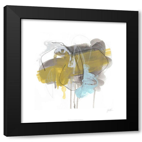 Gestural Logic I Black Modern Wood Framed Art Print with Double Matting by Vess, June Erica