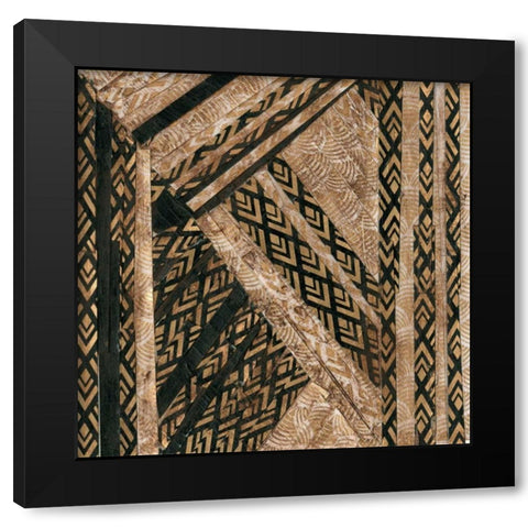 Ornamentale II Black Modern Wood Framed Art Print with Double Matting by Fagalde, Jarman