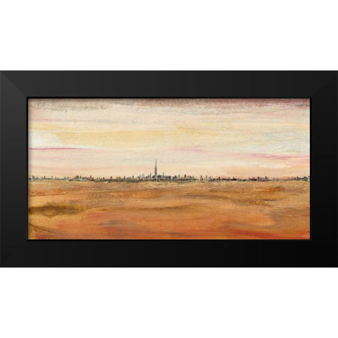 Dubai Landscape II Black Modern Wood Framed Art Print by OToole, Tim