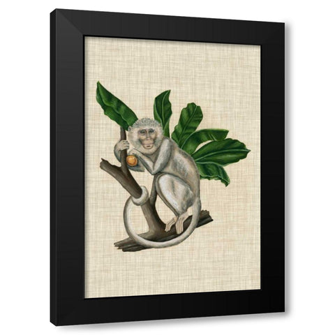 Canopy Monkey II Black Modern Wood Framed Art Print with Double Matting by McCavitt, Naomi
