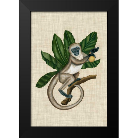 Canopy Monkey III Black Modern Wood Framed Art Print by McCavitt, Naomi