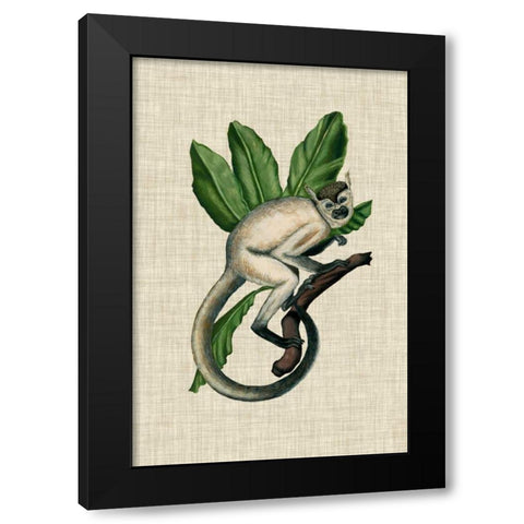 Canopy Monkey IV Black Modern Wood Framed Art Print with Double Matting by McCavitt, Naomi