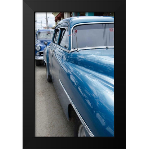 Cars of Cuba I Black Modern Wood Framed Art Print by DeNardo, Laura