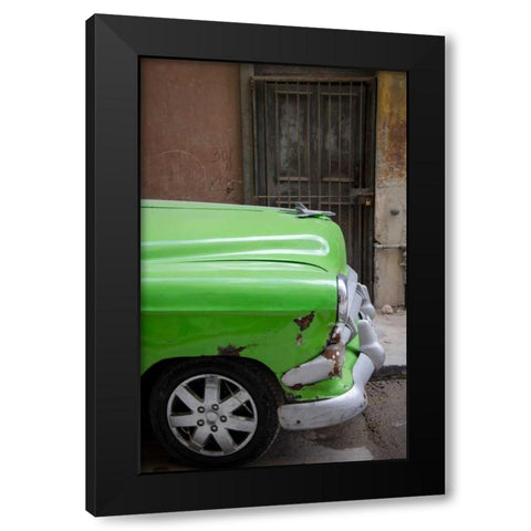 Cars of Cuba III Black Modern Wood Framed Art Print with Double Matting by DeNardo, Laura