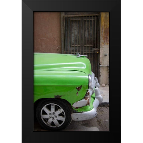 Cars of Cuba III Black Modern Wood Framed Art Print by DeNardo, Laura