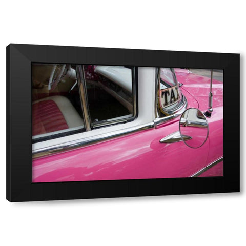 Cars of Cuba V Black Modern Wood Framed Art Print with Double Matting by DeNardo, Laura