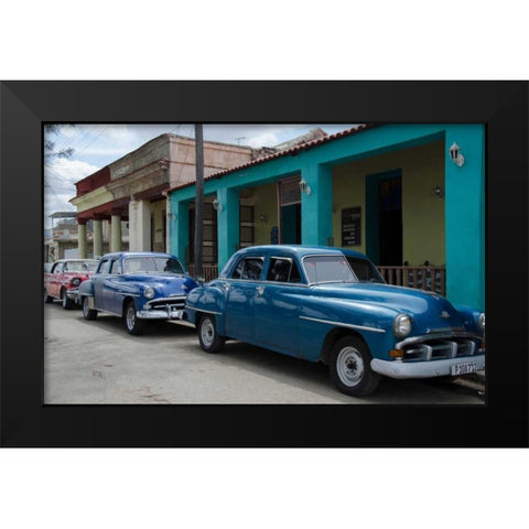 Cars of Cuba VIII Black Modern Wood Framed Art Print by DeNardo, Laura