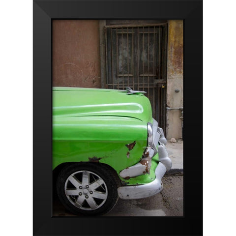 Cars of Cuba III Black Modern Wood Framed Art Print by DeNardo, Laura