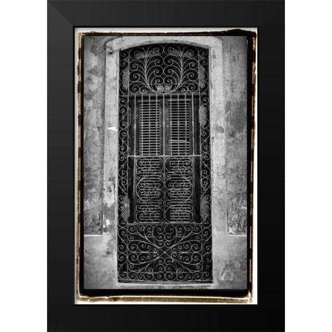 Past Elegance I Black Modern Wood Framed Art Print by DeNardo, Laura