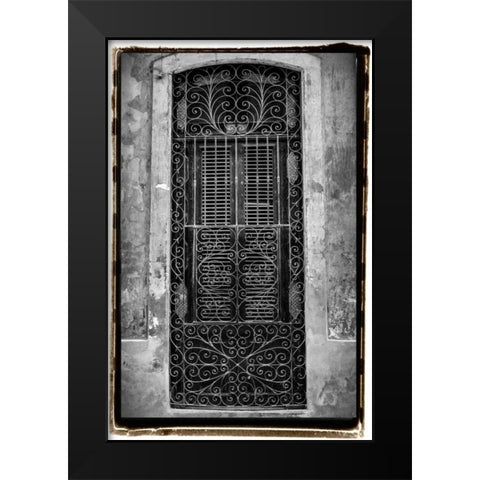 Past Elegance I Black Modern Wood Framed Art Print by DeNardo, Laura