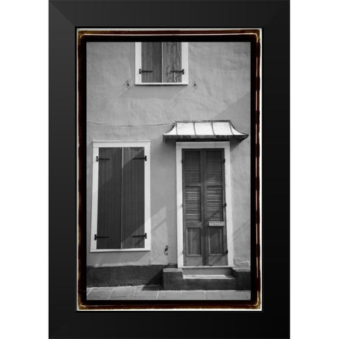 French Quarter Architecture III Black Modern Wood Framed Art Print by DeNardo, Laura