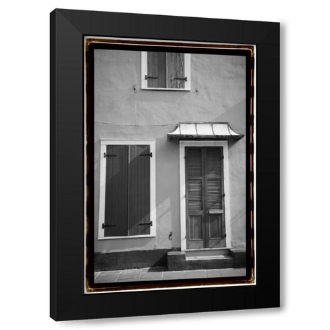 French Quarter Architecture III Black Modern Wood Framed Art Print with Double Matting by DeNardo, Laura