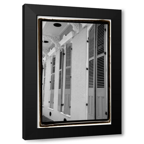 French Quarter Architecture IV Black Modern Wood Framed Art Print by DeNardo, Laura