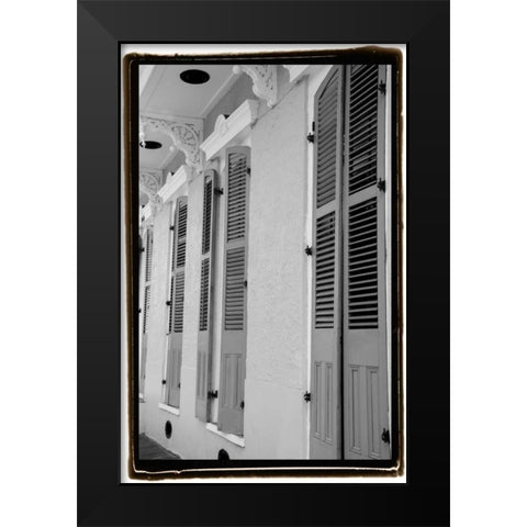 French Quarter Architecture IV Black Modern Wood Framed Art Print by DeNardo, Laura