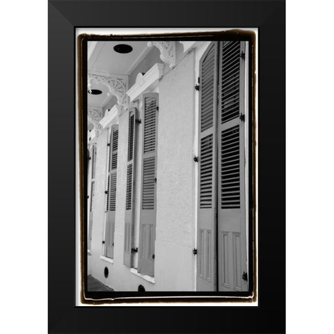 French Quarter Architecture IV Black Modern Wood Framed Art Print by DeNardo, Laura
