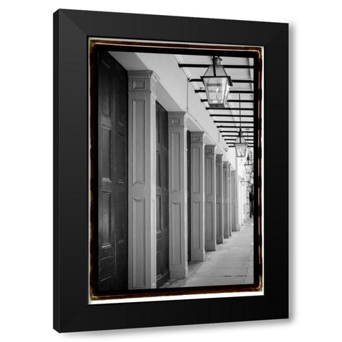 French Quarter Architecture VI Black Modern Wood Framed Art Print with Double Matting by DeNardo, Laura