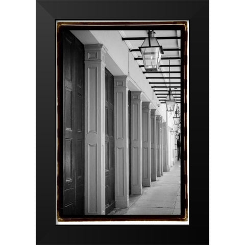 French Quarter Architecture VI Black Modern Wood Framed Art Print by DeNardo, Laura