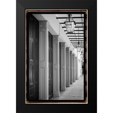 French Quarter Architecture VI Black Modern Wood Framed Art Print by DeNardo, Laura