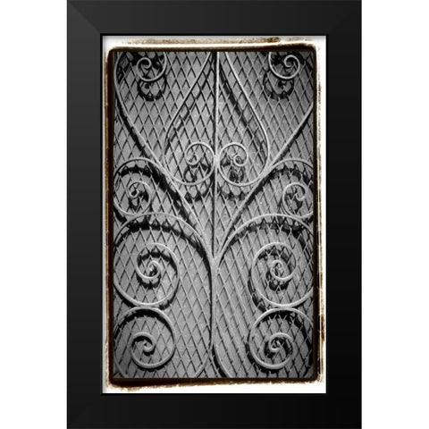 French Quarter Ironwork I Black Modern Wood Framed Art Print by DeNardo, Laura