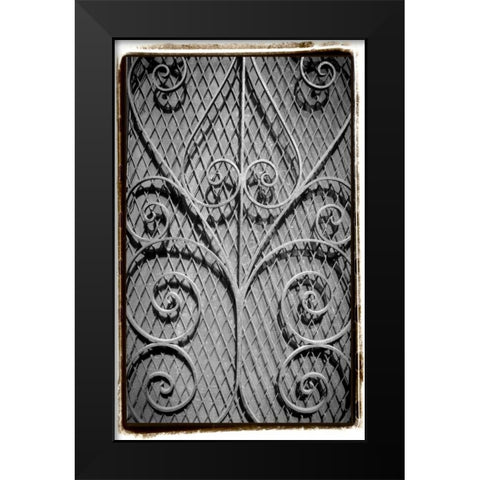 French Quarter Ironwork I Black Modern Wood Framed Art Print by DeNardo, Laura
