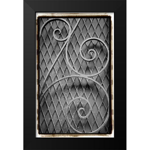French Quarter Ironwork II Black Modern Wood Framed Art Print by DeNardo, Laura