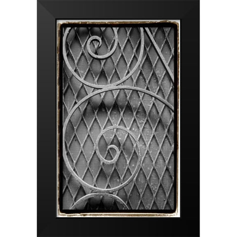French Quarter Ironwork III Black Modern Wood Framed Art Print by DeNardo, Laura