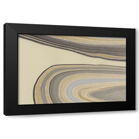 Cross Sections I Black Modern Wood Framed Art Print with Double Matting by Stramel, Renee W.