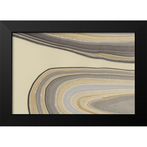 Cross Sections I Black Modern Wood Framed Art Print by Stramel, Renee W.